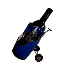 Porte-bouteille "Chariot de Golf"